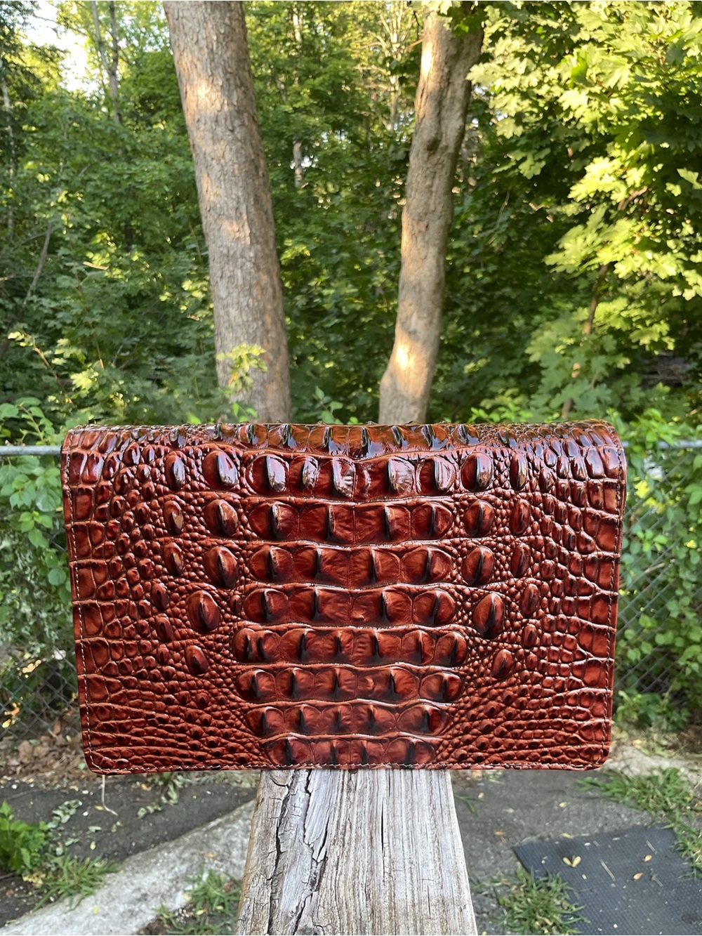 Brahmin Wendy Pecan Genuine Leather Crossbody Bag NWT - Picture 2 of 10